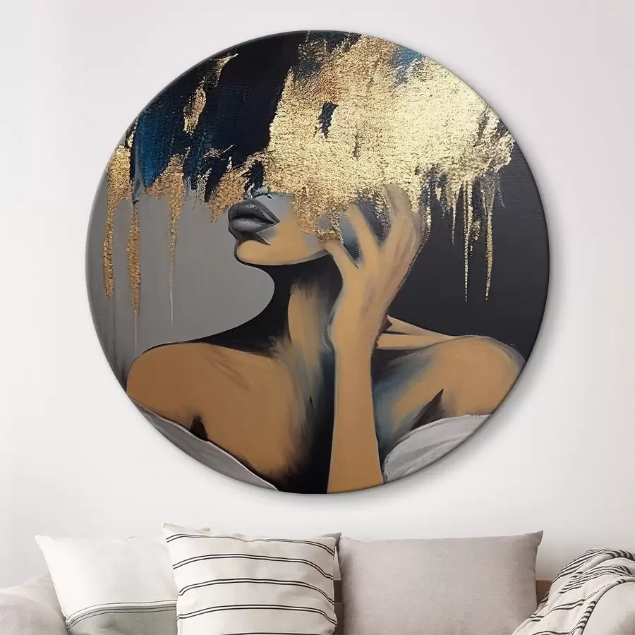 Glezna Frizūra, plecs un skropstas r34863