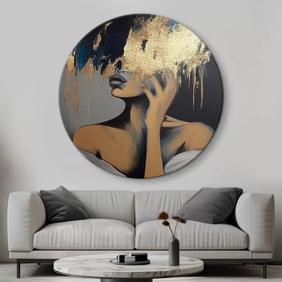 Glezna Frizūra, plecs un skropstas r34863