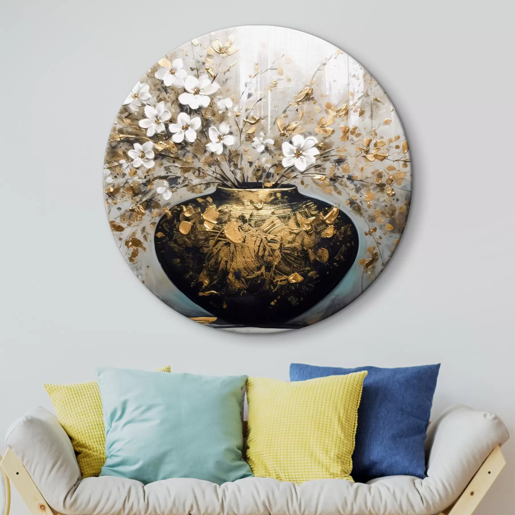 Glezna Liela vāze ar maziem savvaļas ziediem r35377