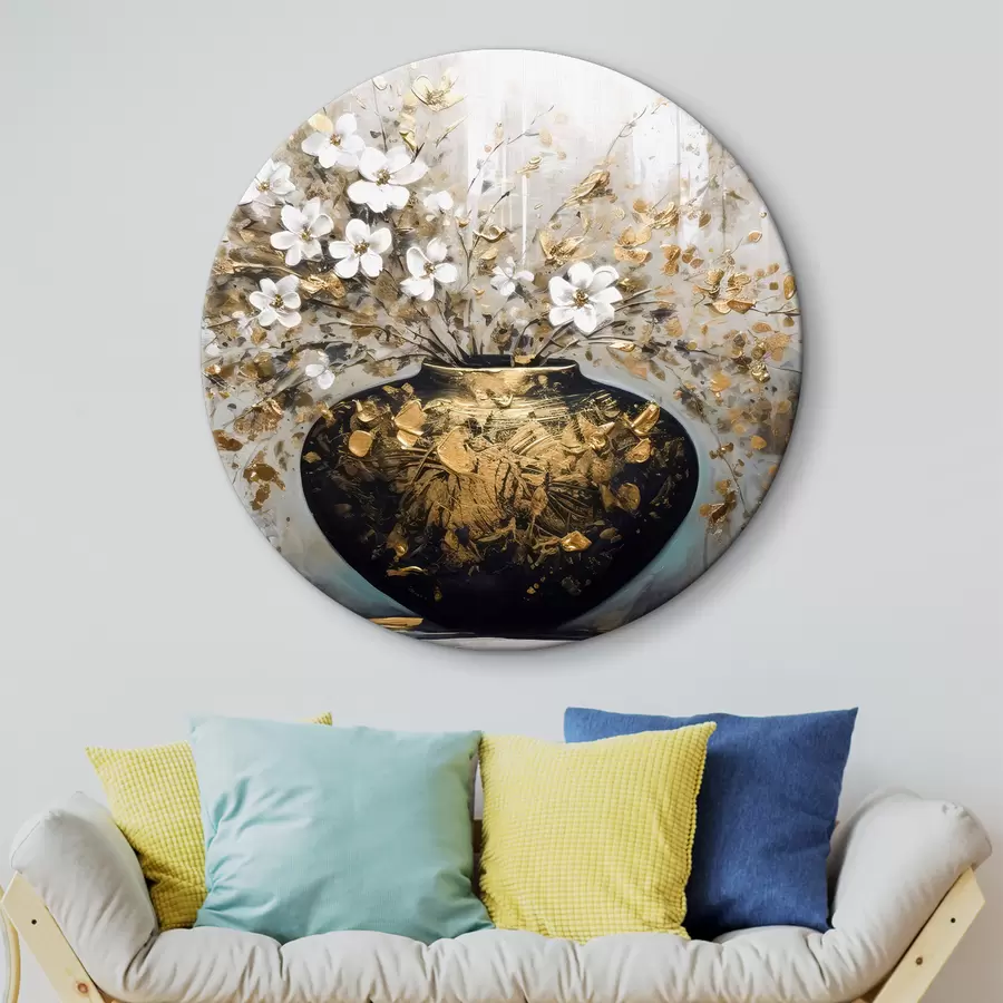 Glezna Liela vāze ar maziem savvaļas ziediem r35377