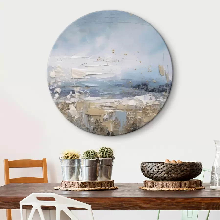 Glezna Abstraktā māksla zilos toņos r35430