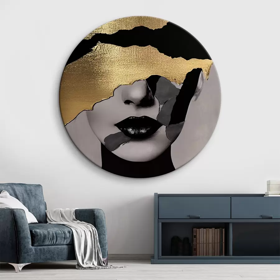 Glezna Fragmentēta elegance ar drosmīgiem kontrastiem r35520