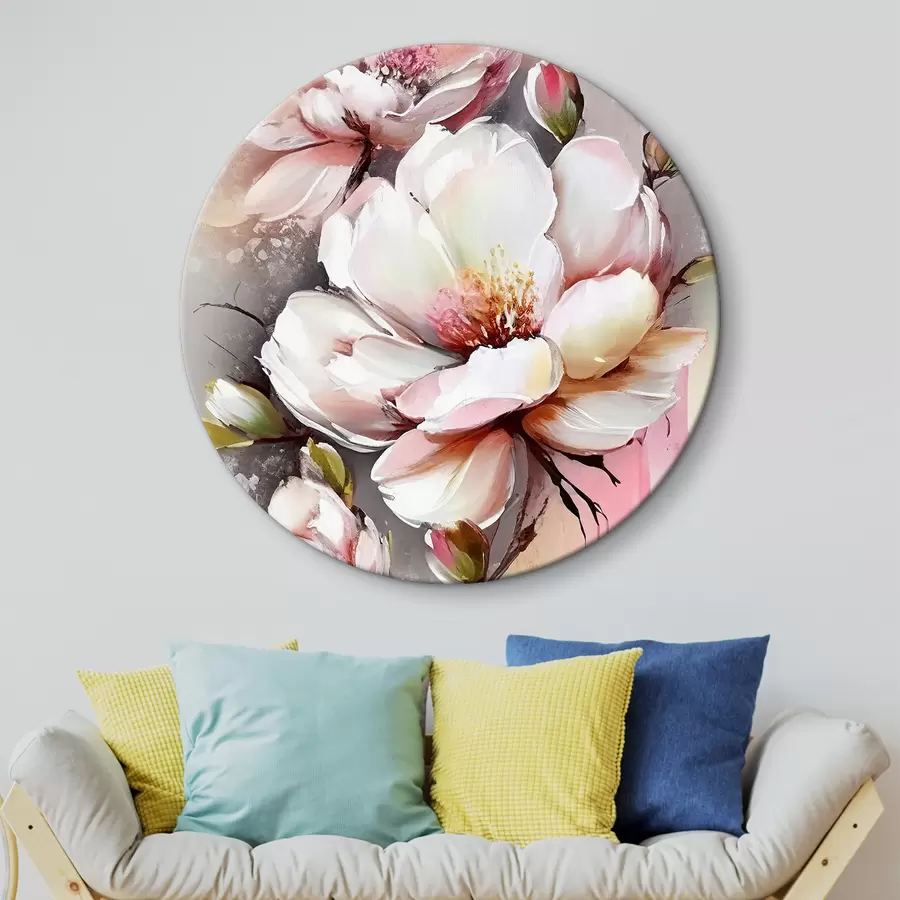 Glezna Ziedoša žēlastība: Mīksti ziedlapiņas un maigi toņi r35925