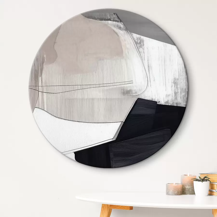 Glezna Abstraktā māksla melnbaltos toņos r36039