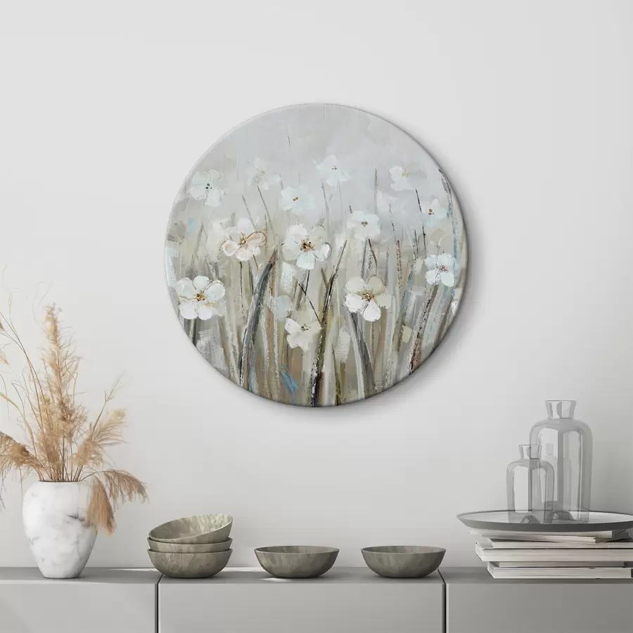 Fototapetes Ainava ar maigiem savvaļas ziediem r36212