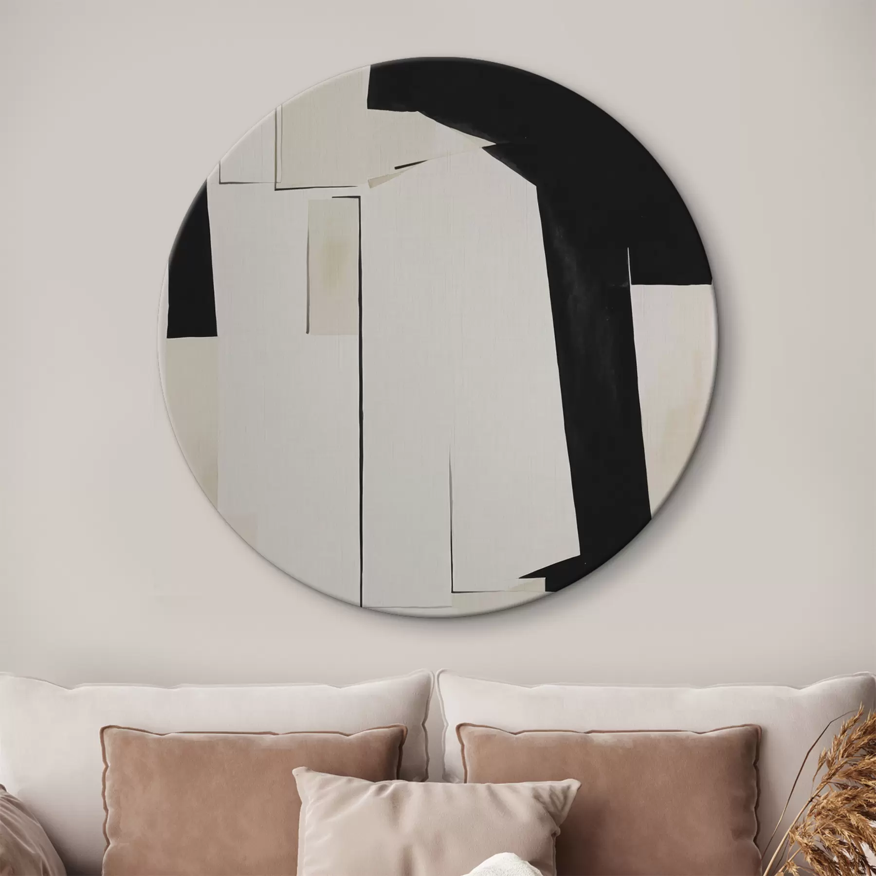 Glezna Melnbalta akvareļa abstrakcija r37169