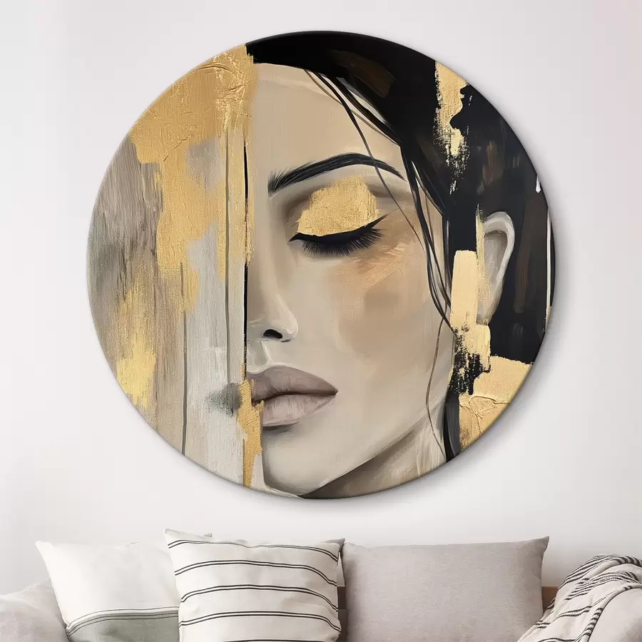 Glezna Meitene ar krāsu r38793