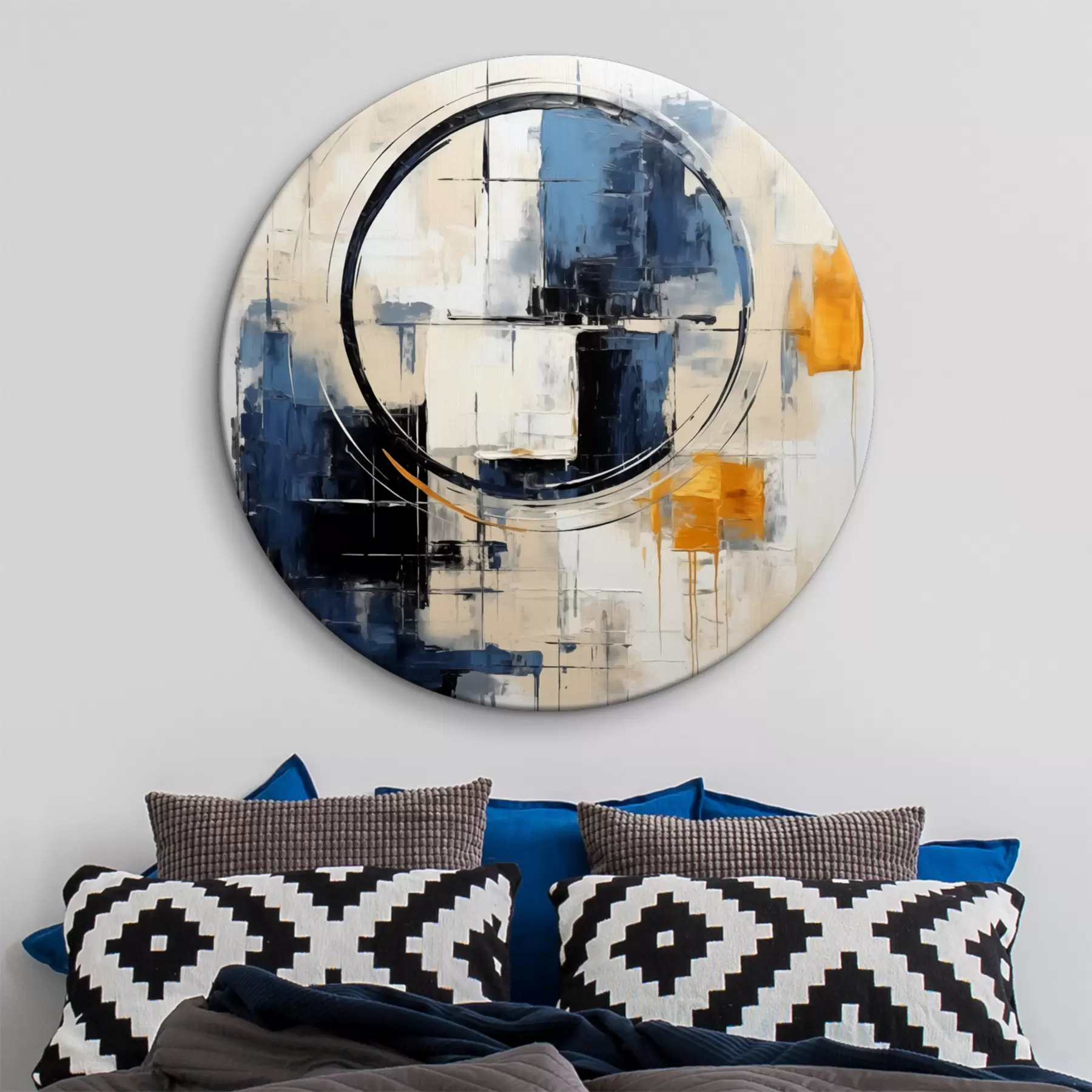 Glezna Spilgta abstrakta ģeometrija r39179