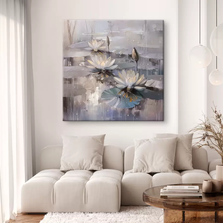 Glezna Stilīgas ūdensrozes ir jauna tendence s41400