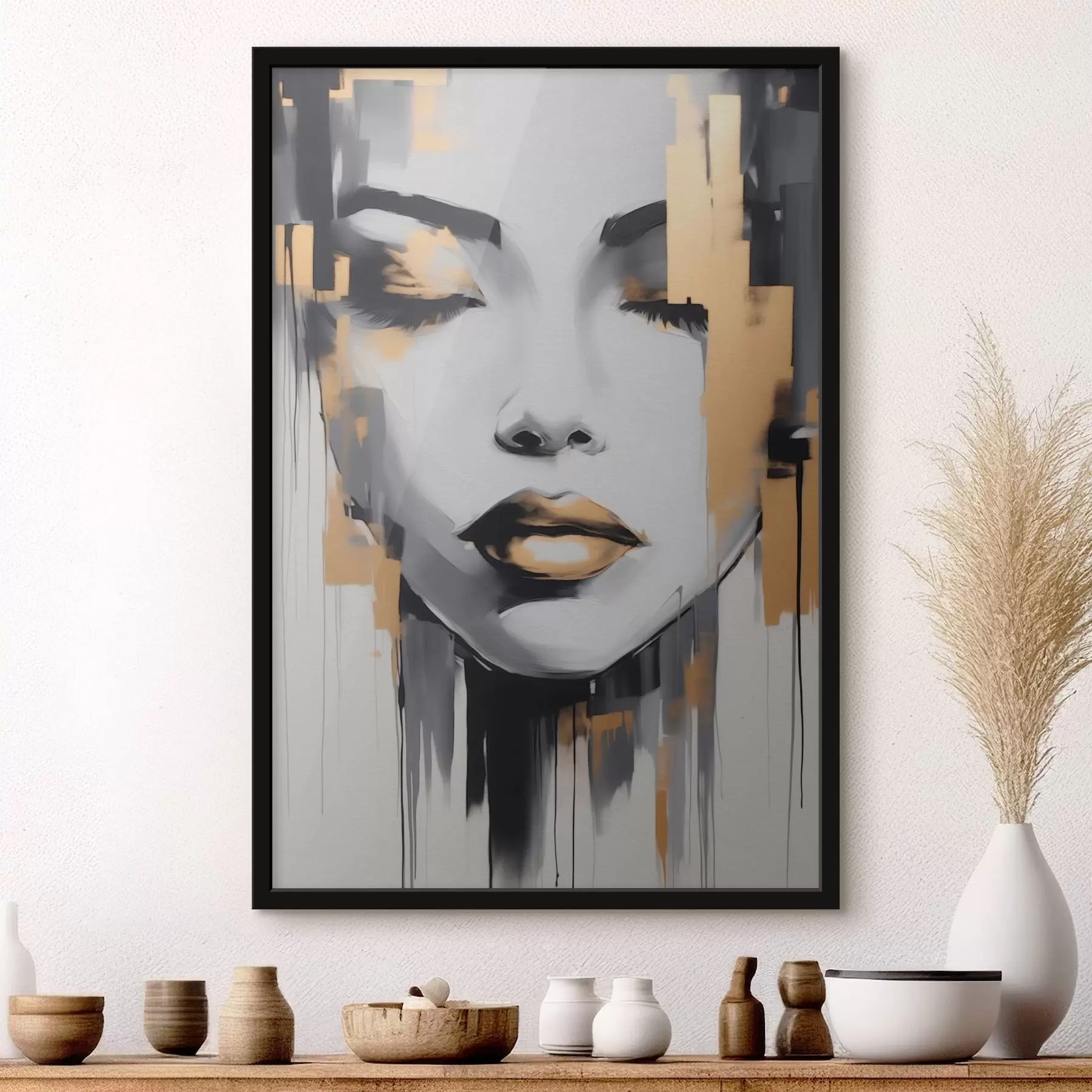 Fototapetes Meitene abstrakcija modernā stilā f41327