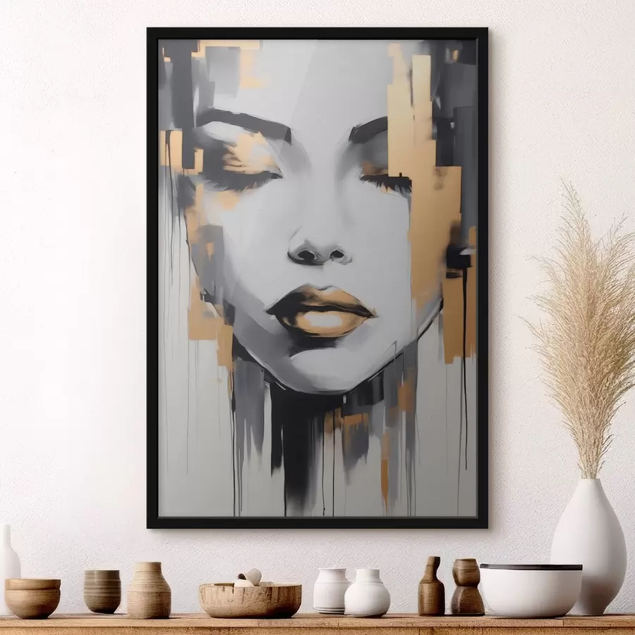 Fototapetes Meitene abstrakcija modernā stilā f41327