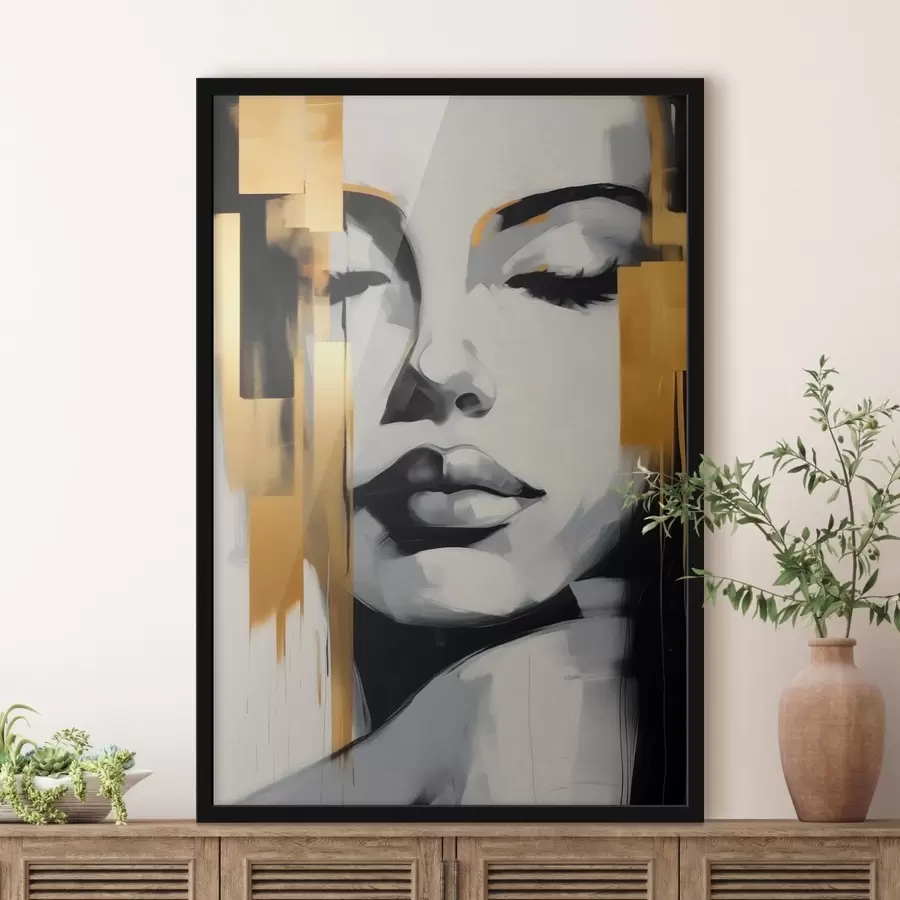 Fototapetes Meitenes sejas abstrakcija mūsdienu stilā f41328