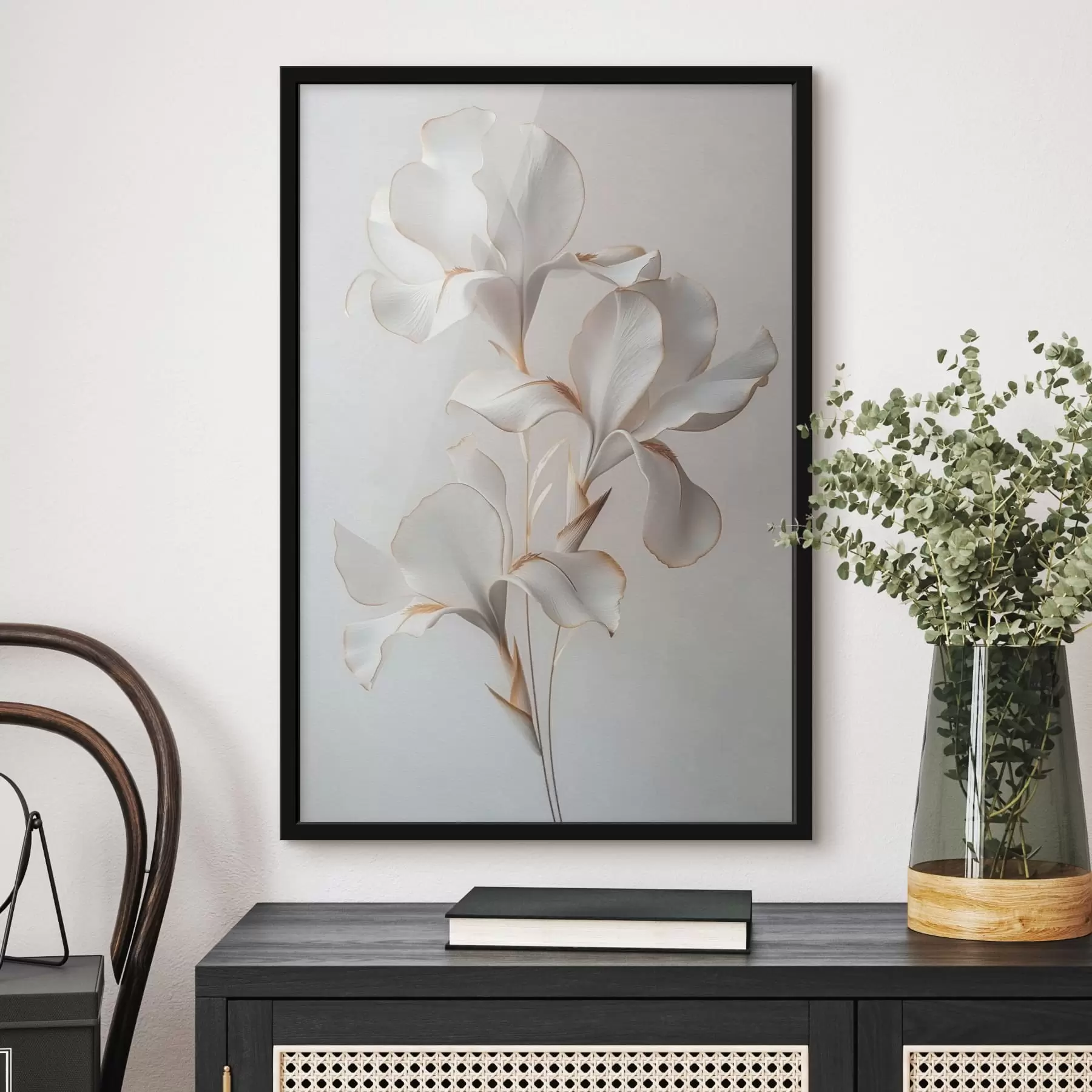 Fototapetes Baltie ziedi f41395