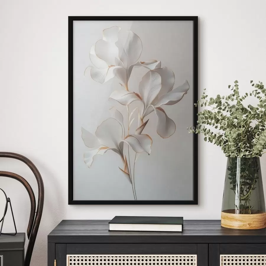 Fototapetes Baltie ziedi f41395