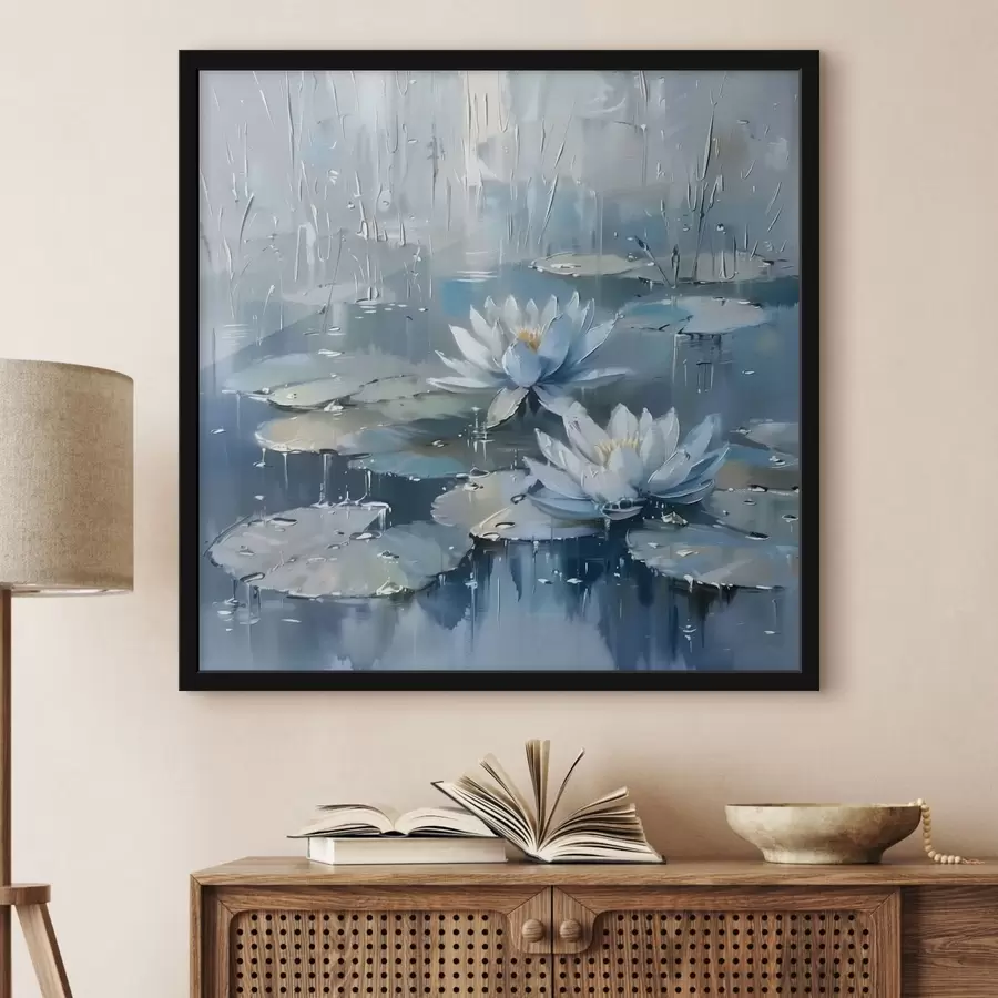 Fototapetes Stilīgas ūdens lilijas f41399