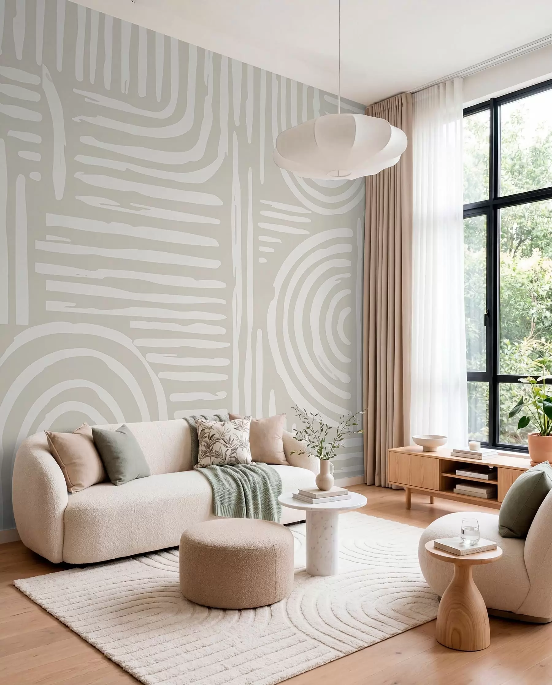 Fototapetes Boho dizains maigās krāsās w01919
