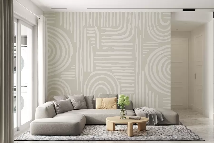 Fototapetes Boho dizains maigās krāsās w01919