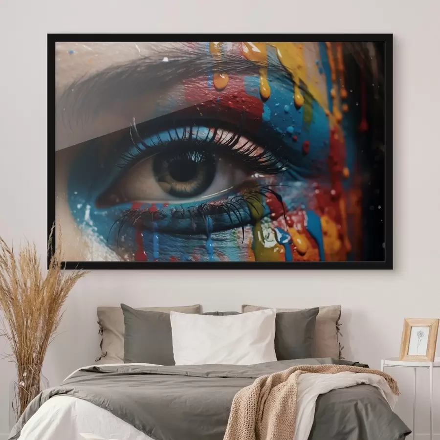 Fototapetes Spilgtas krāsas, krāsas, acs f41205