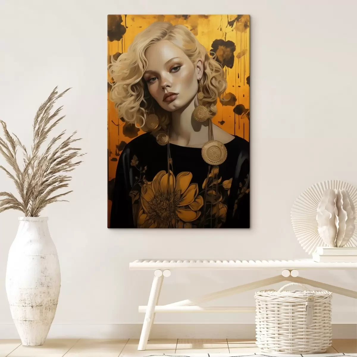 Glezna Meitene spilgtās krāsās s41193