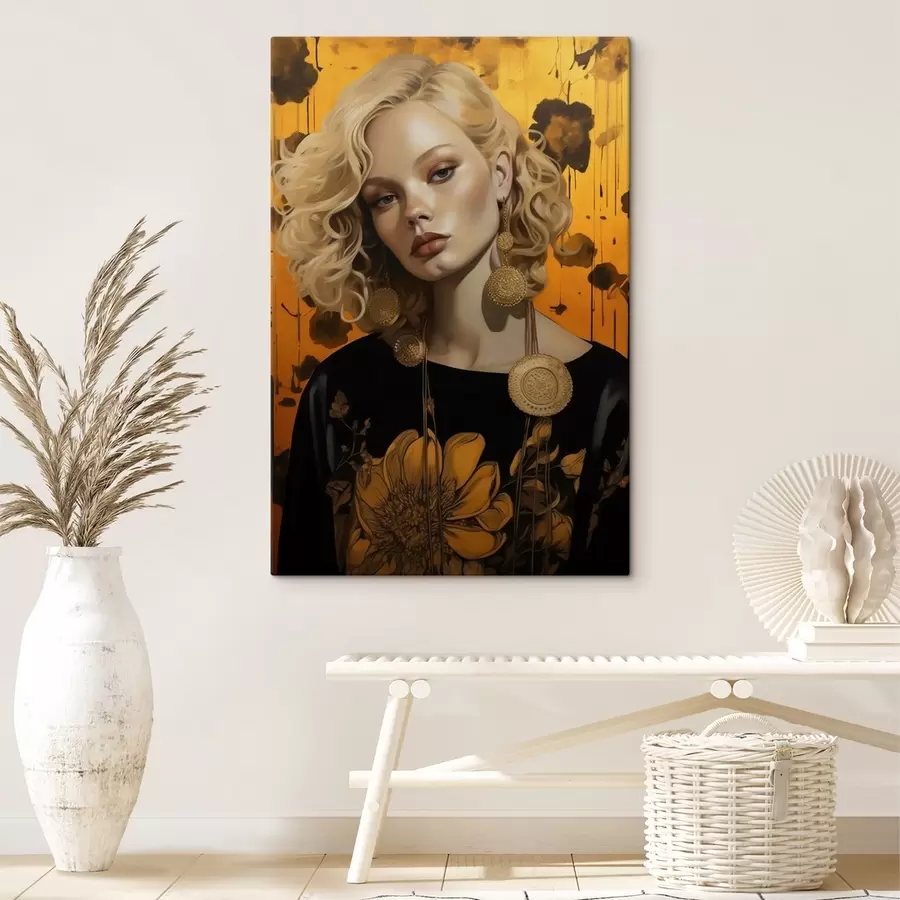 Glezna Meitene spilgtās krāsās s41193