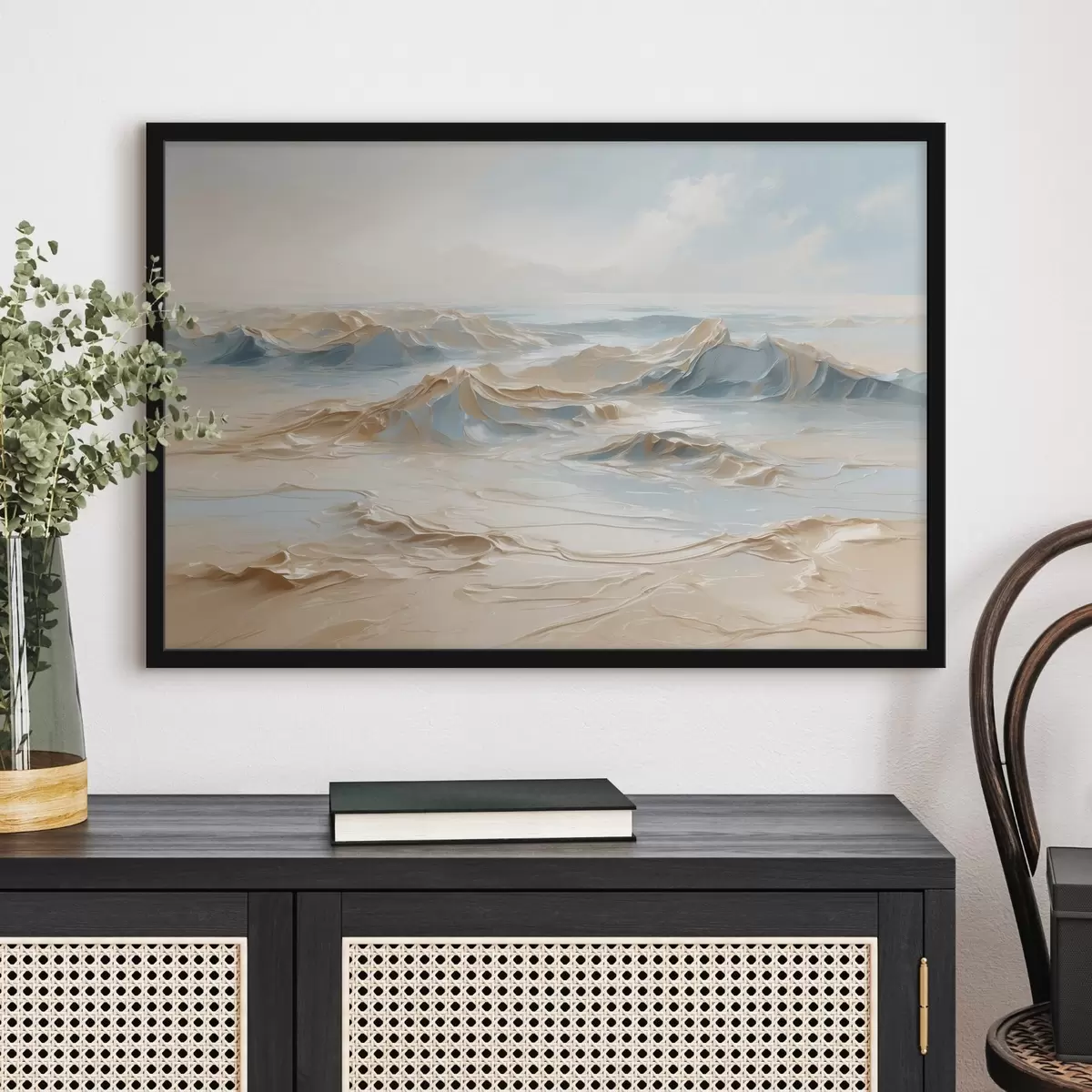 Plakāts Jūras krasts ar naftu f41289