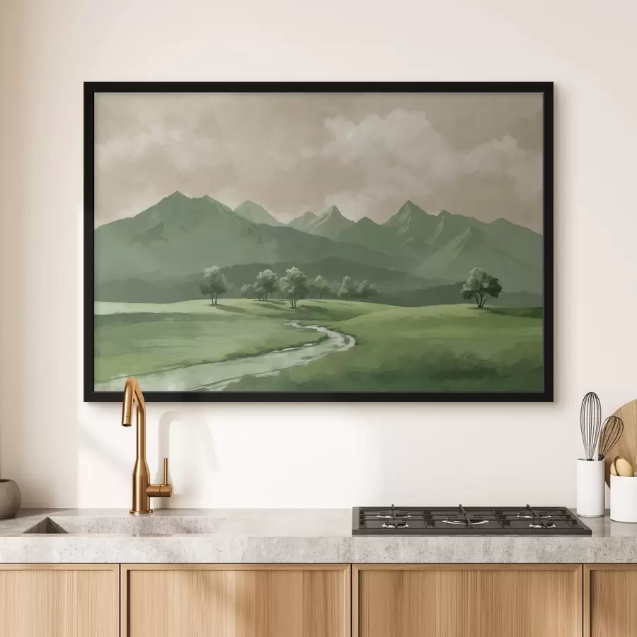 Glezna Ceļš uz kalniem f41308