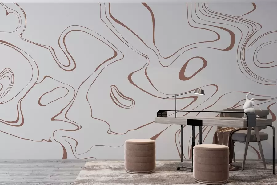 Fototapetes Abstraktas līnijas neitrālos toņos w00634