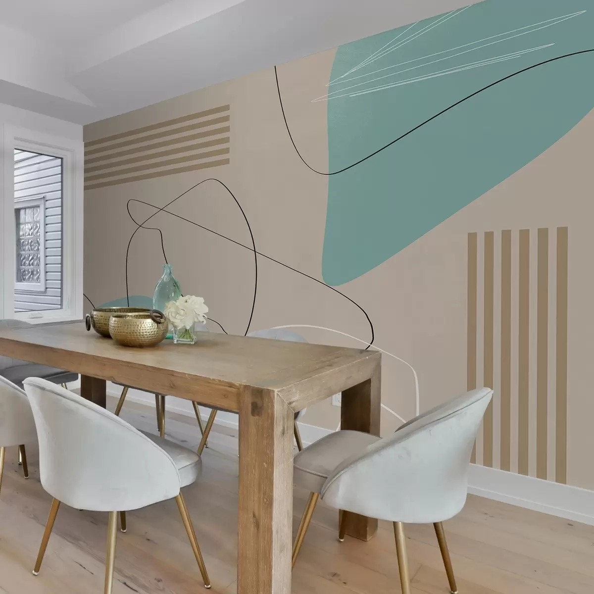 Fototapetes Abstraktas formas maigās krāsās w00724v2