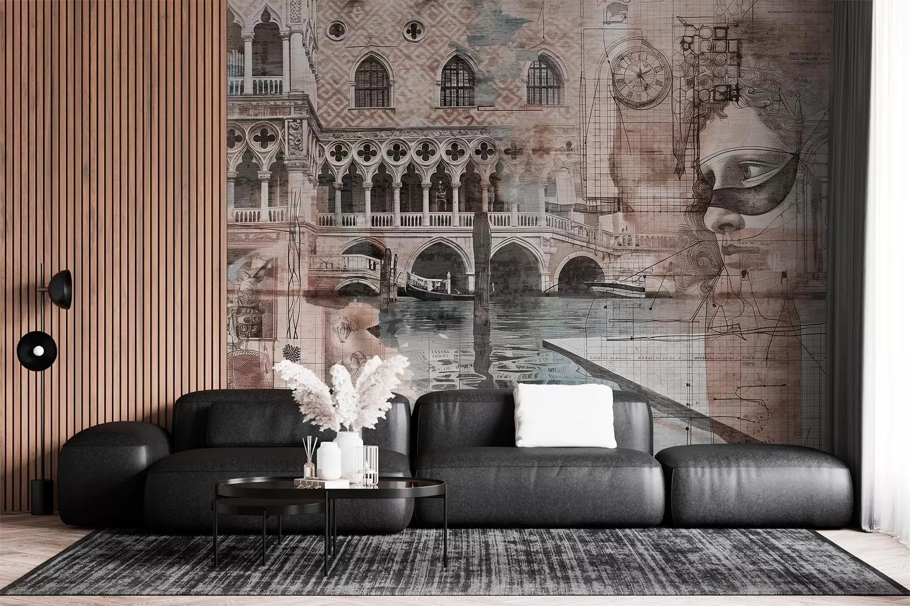 Fototapetes Venēcijas arhitektūra un mākslas izpausmes w00873