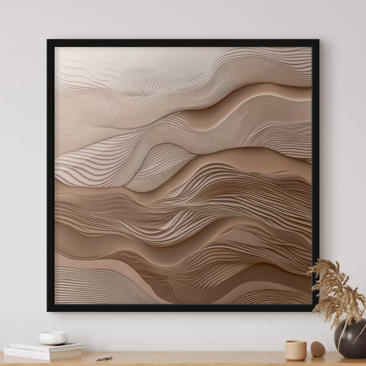 Plakāts Abstrakti viļņi ar faktūras imitāciju f41358