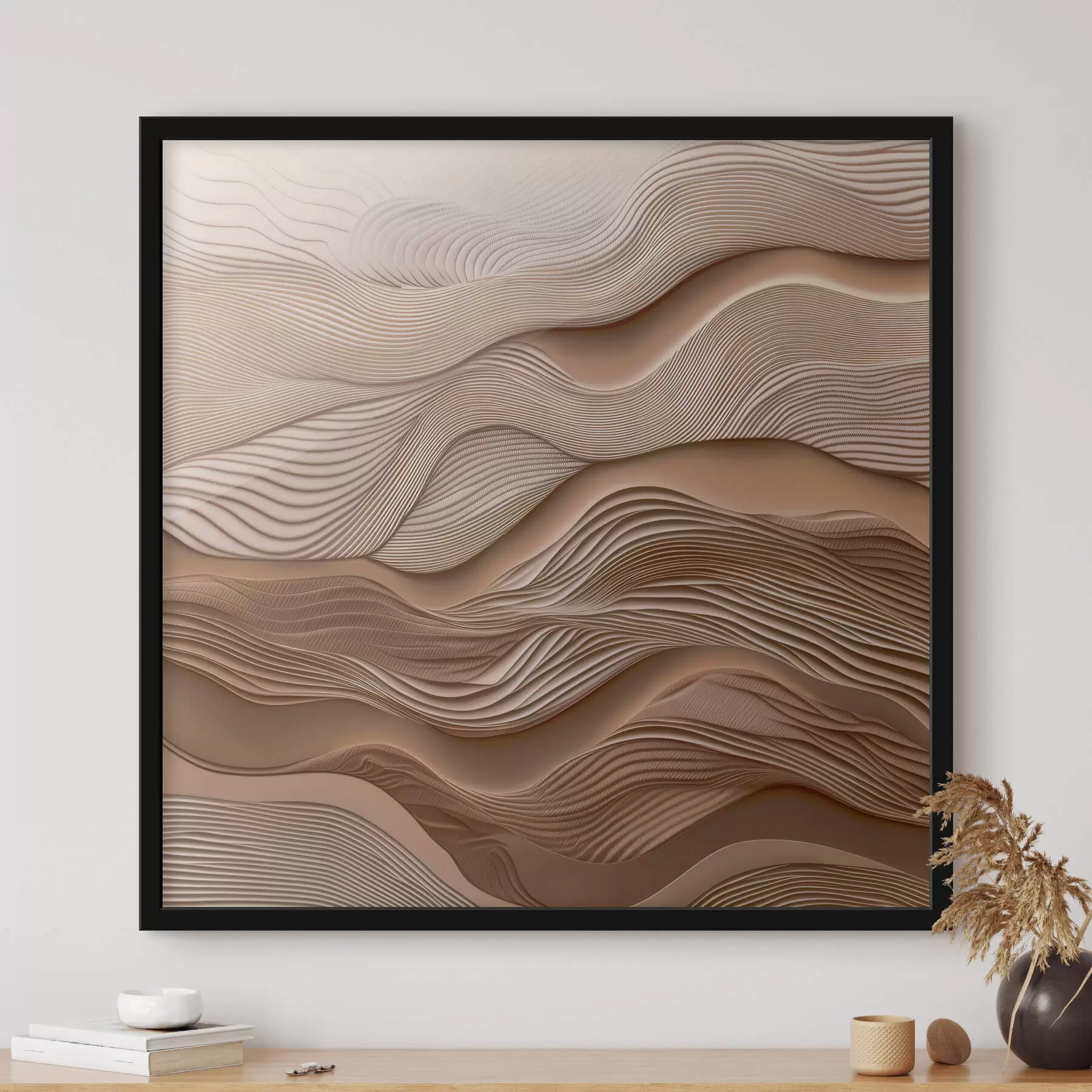 Fototapetes Abstrakti viļņi ar faktūras imitāciju f41358