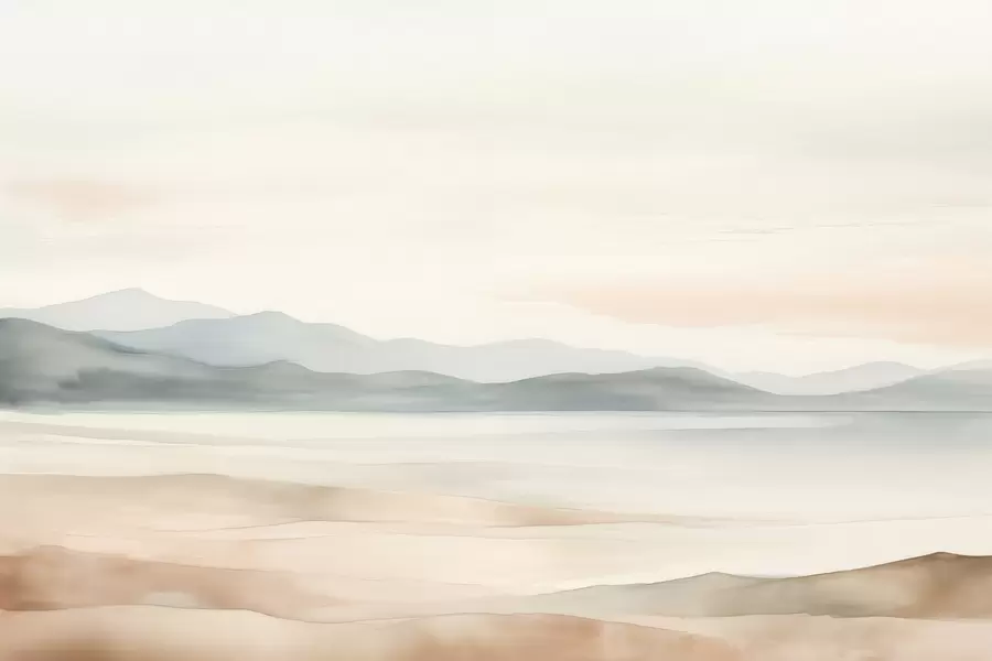 Fototapetes Gleznota akvareļu ainava w02117