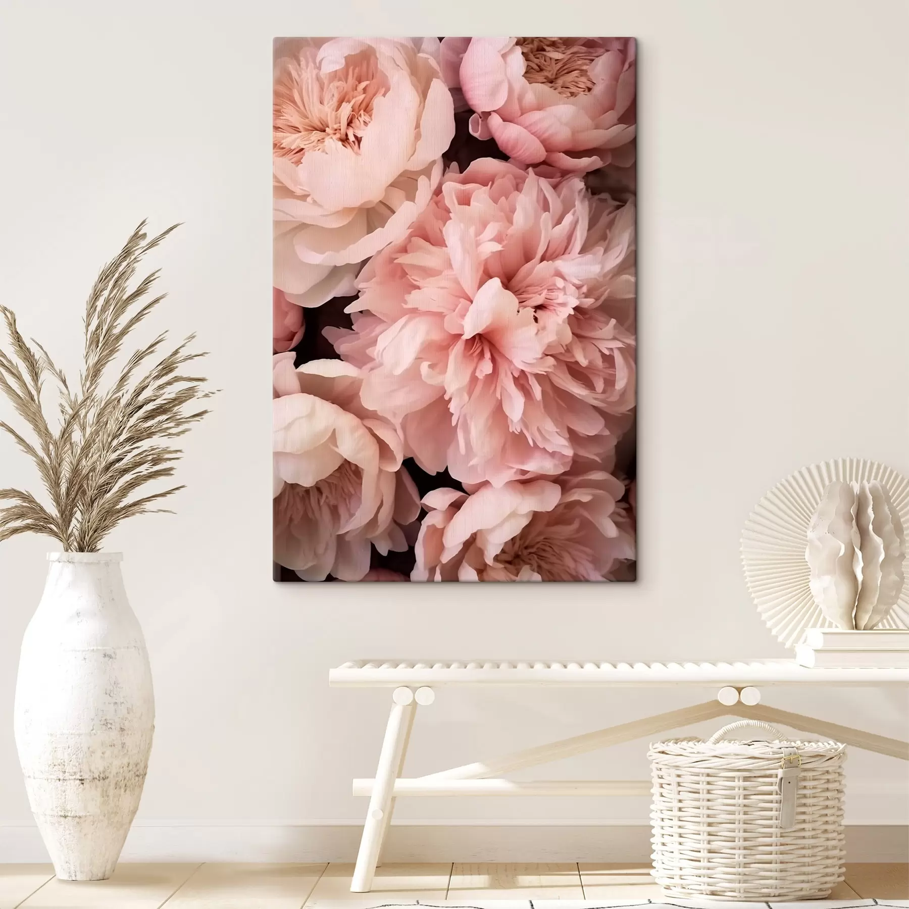 Fototapetes Maigi rozā peonijas s41489