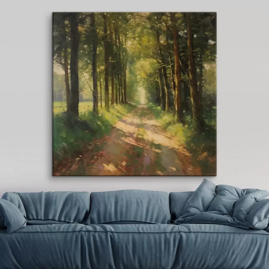 Glezna Meža ceļš saules gaismā s41497