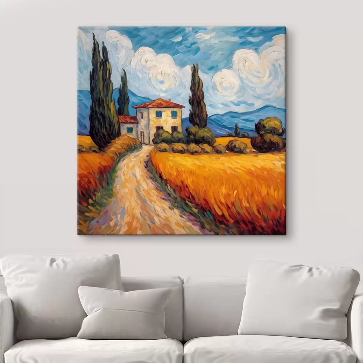 Glezna Saulaina diena Toskānā s41500