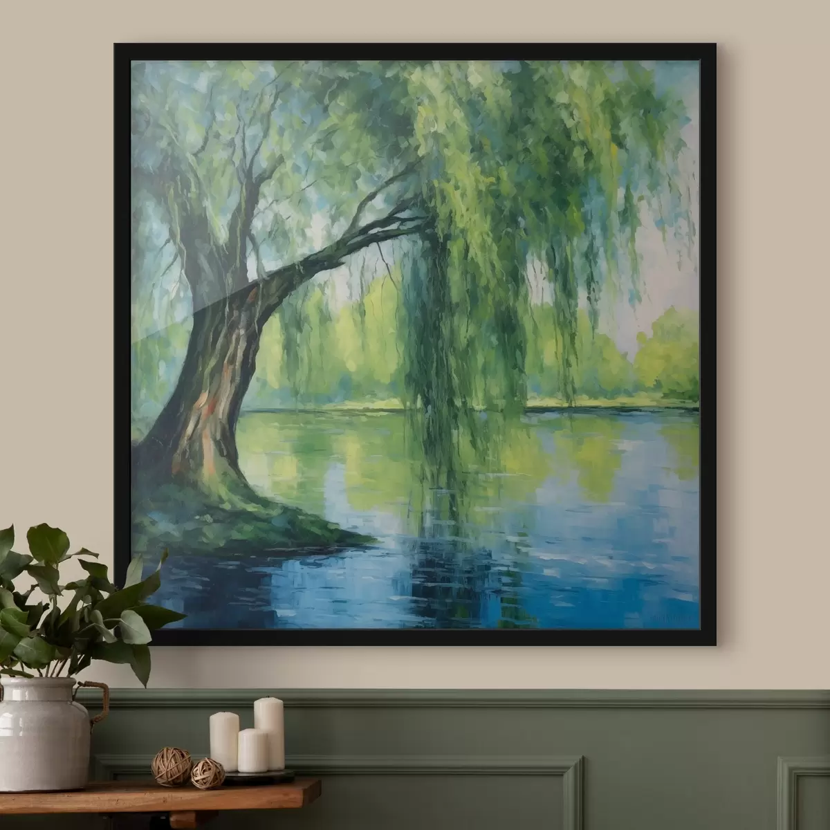 Plakāts Vītols virs upes f41493