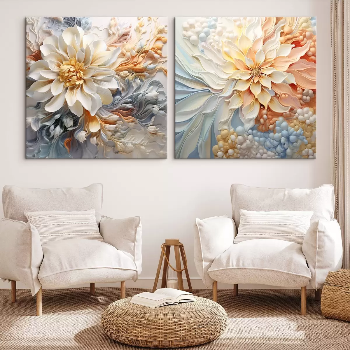 Glezna Apjoma abstraktie ziedi m00379