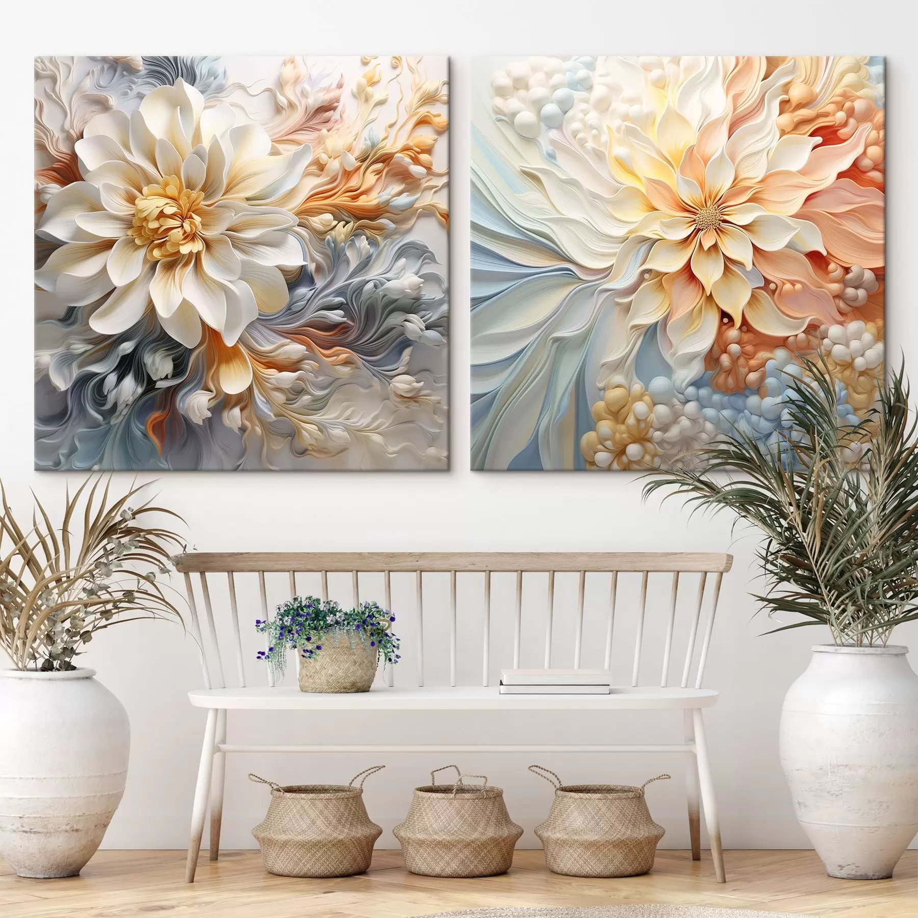 Glezna Apjoma abstraktie ziedi m00379