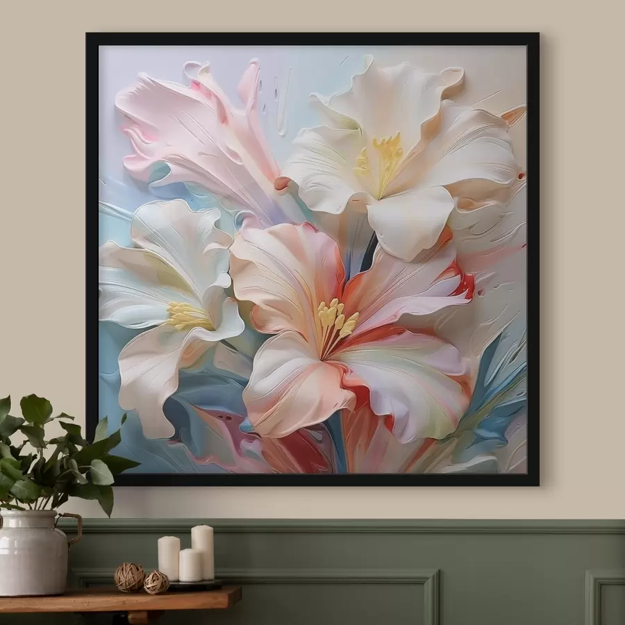 Fototapetes Apjomīgas abstraktas lilijas f41554