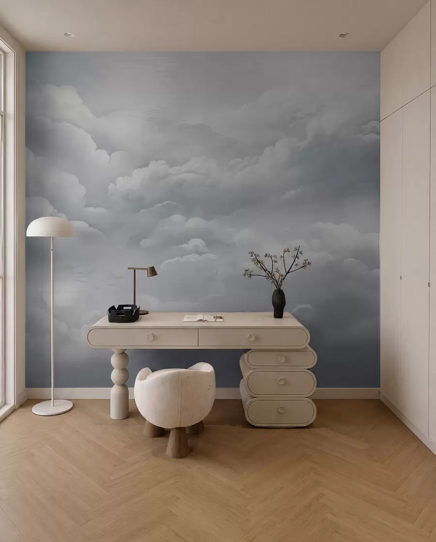 Fototapetes Sudrabaina mākoņu velve w02189v1