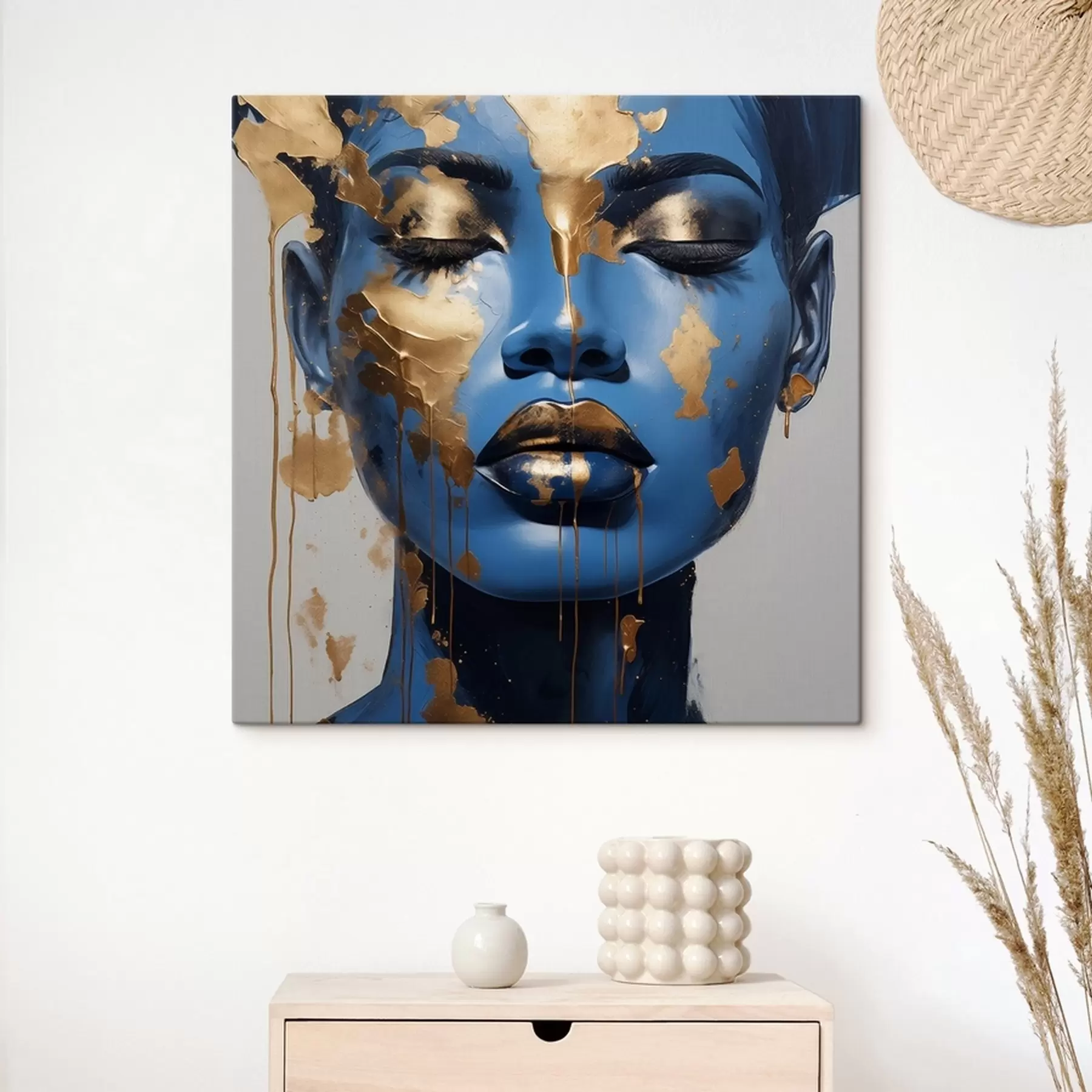 Fototapetes Meitenes portrets krāsā s41607