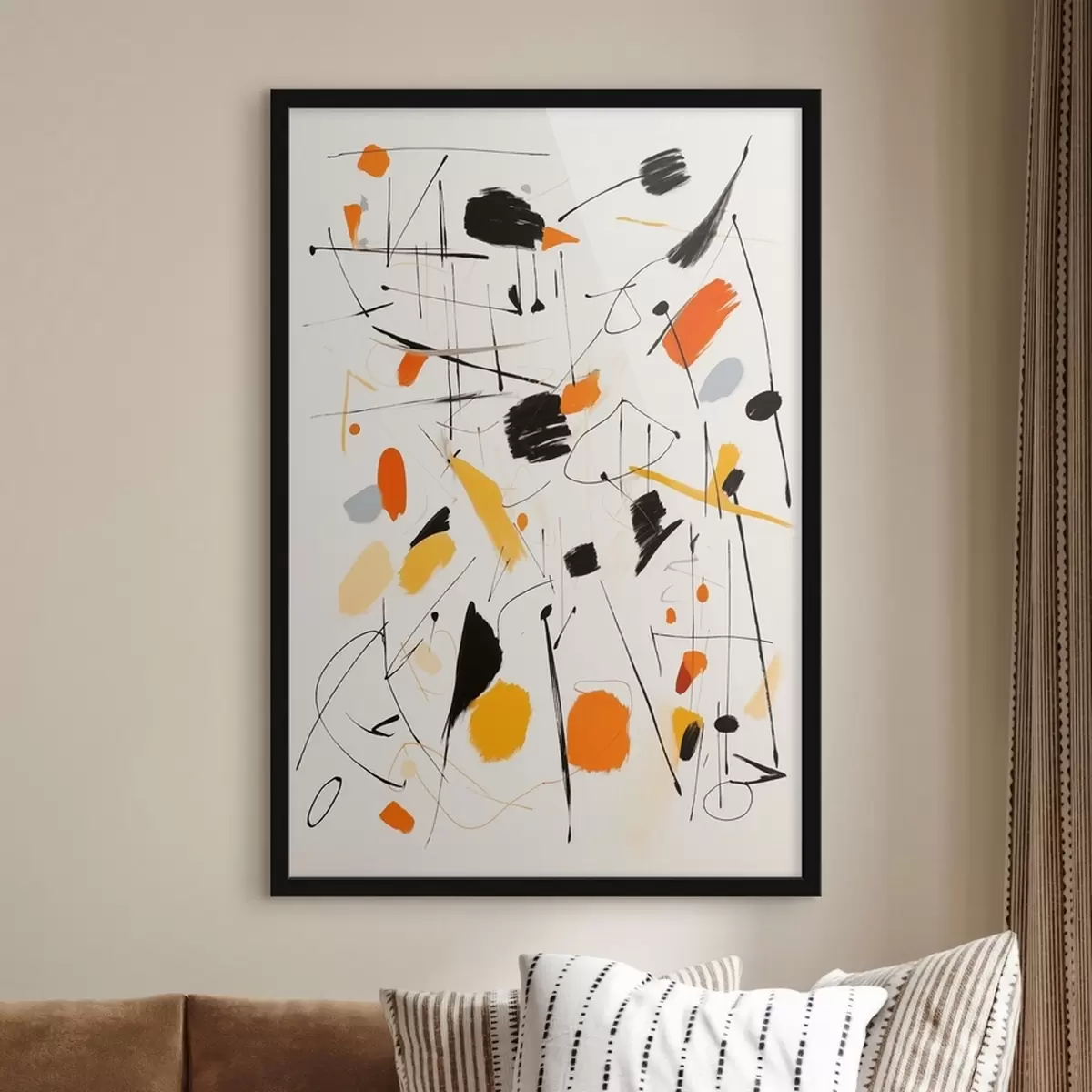 Plakāts Krāsas šļakatas uz audekla f41596