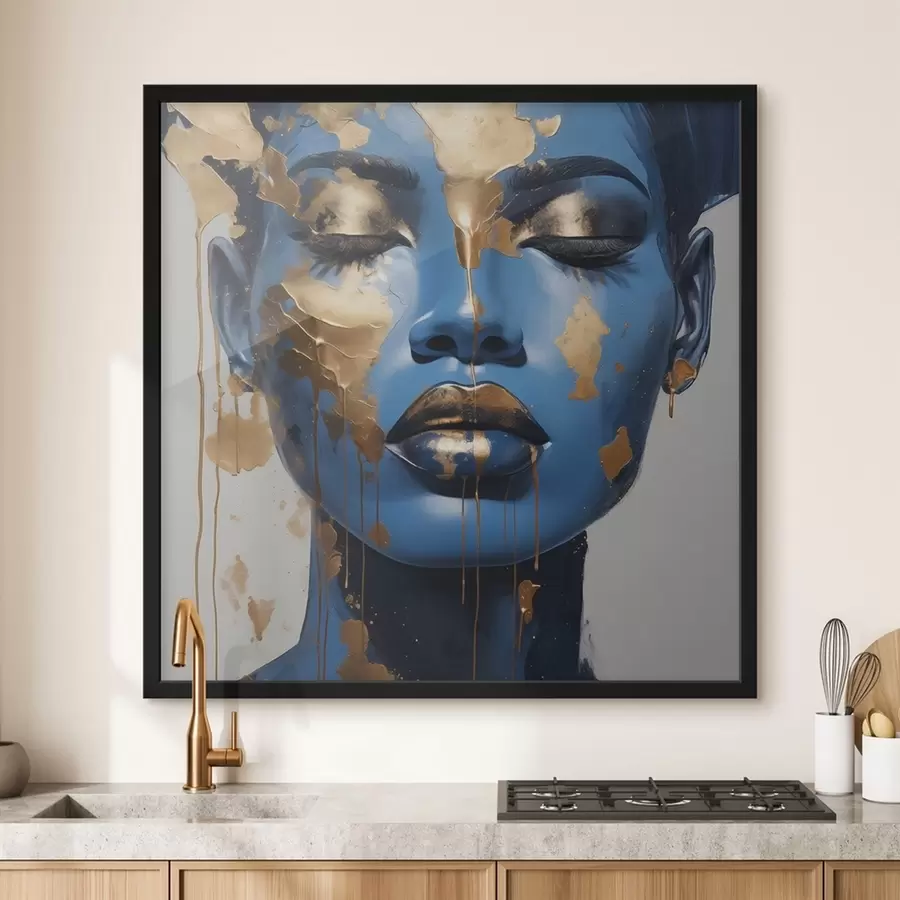 Fototapetes Meitenes portrets krāsā f41607