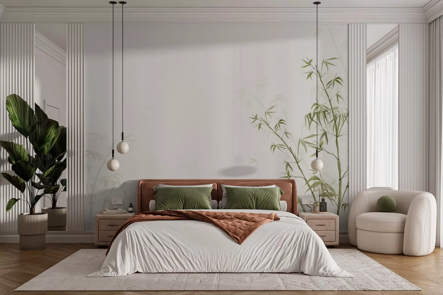 Fototapetes Maigas lapas, kas gozējas mierā w00546