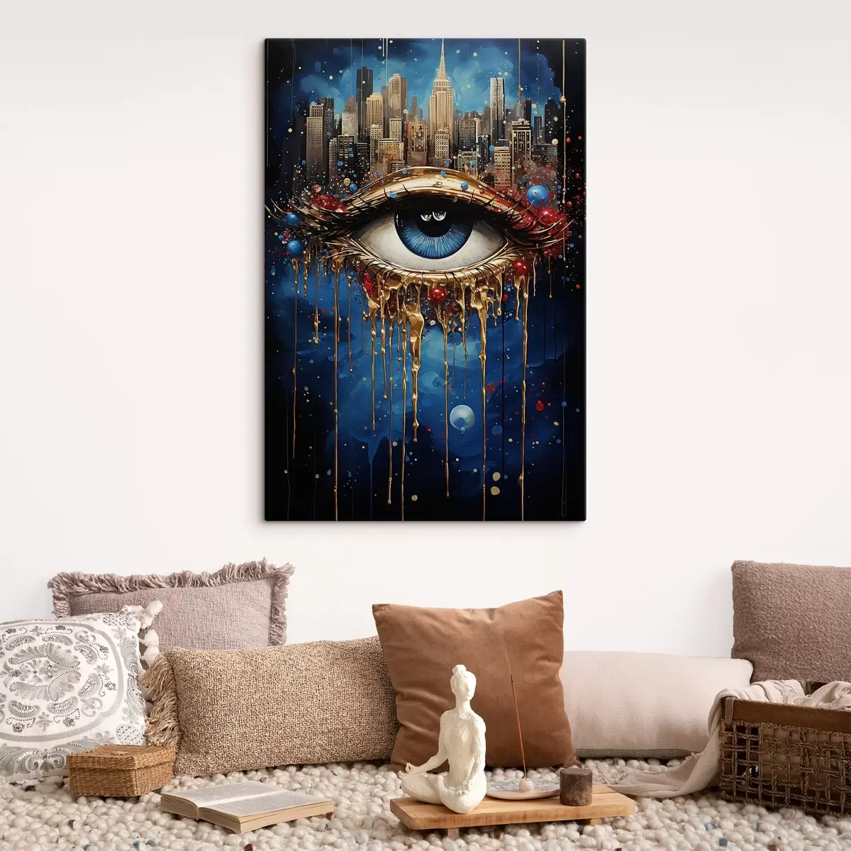 Glezna Abstrakcijas skats uz pilsētu s41562