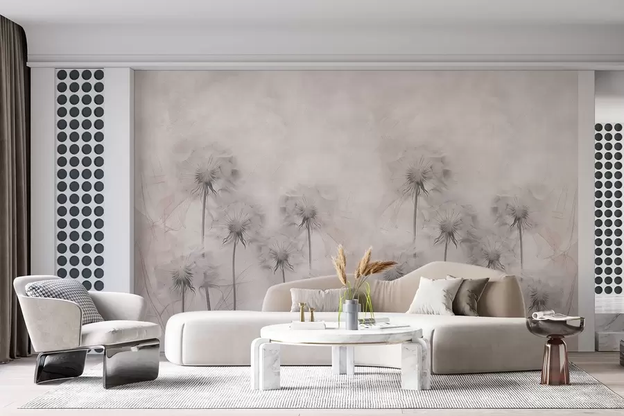 Fototapetes Pienenes uz gaiši bēša fona w01895