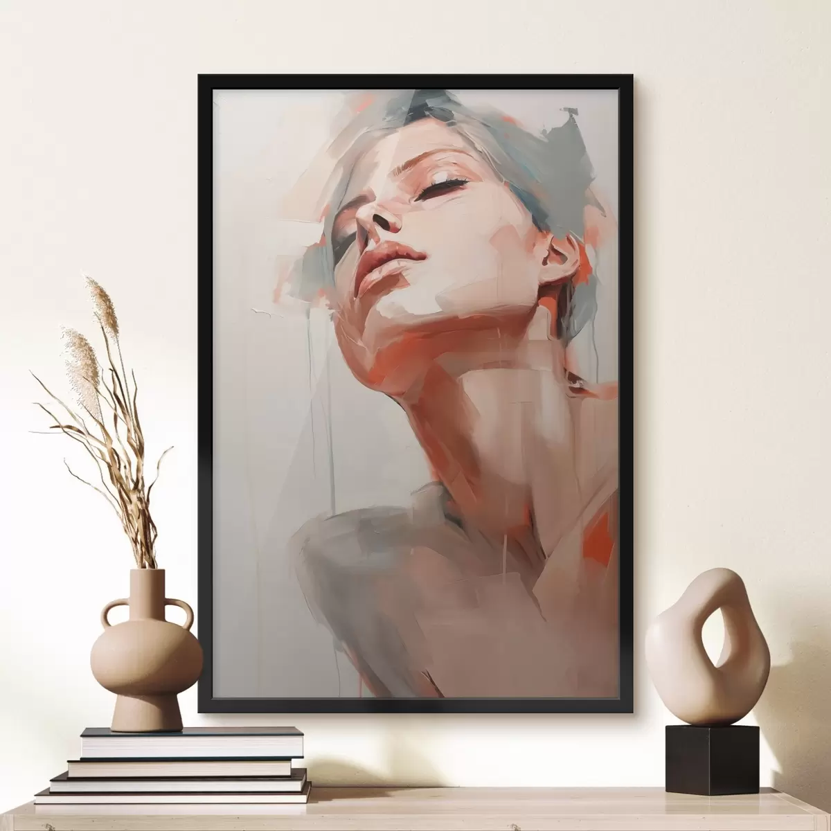 Plakāts Meitenes portrets, gleznas imitācija f41665