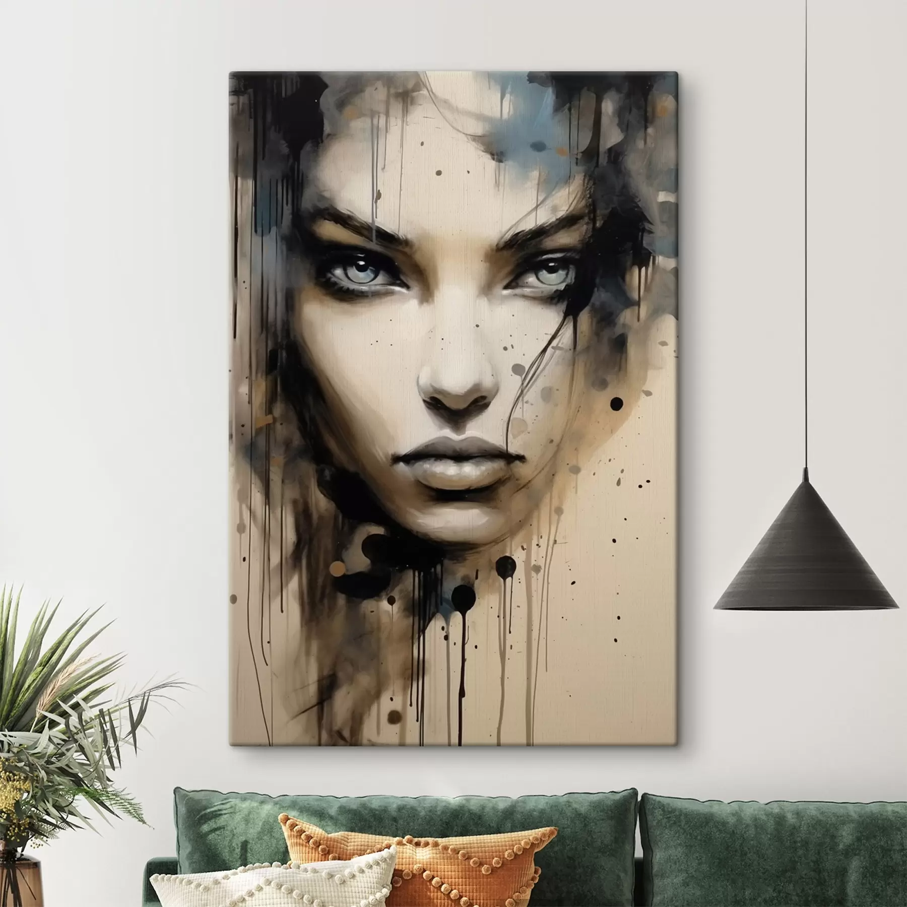 Glezna Abstrakts sievietes portrets s41670