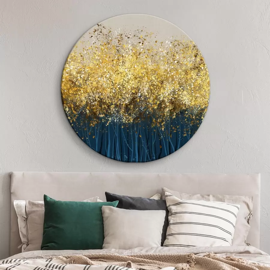 Glezna Koki ar rudens lapām r01893