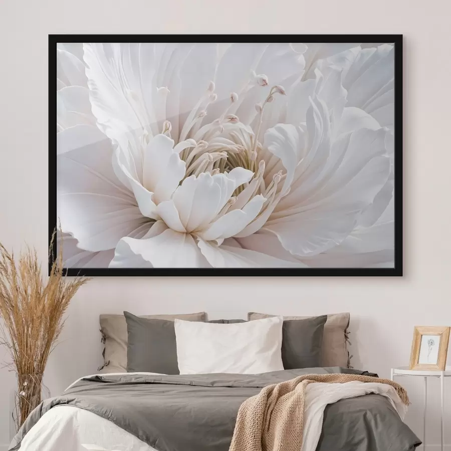 Fototapetes Liela, maiga pasteļkrāsas zieda ar maigiem, plīvojošiem ziedlapiņām tuvplānā f41721